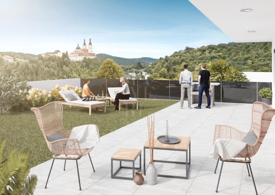 5 JAHRE ZINSFREI - TRAUMLAGE IN GRAZ - neu errichtete Gartenterrassenwohnung - Bild 1