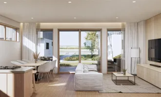 Seesuiten Lanzenkirchen – Gartensuite 3 mit Blick ins Grüne & privatem Garten