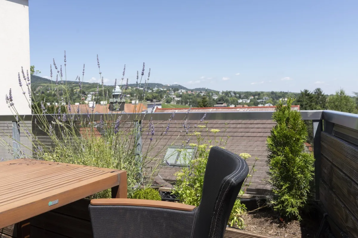 Stilvolle Terrassenwohnung mit Fernblick in Bestlage des 19. Bezirks - möbliert - Bild 1