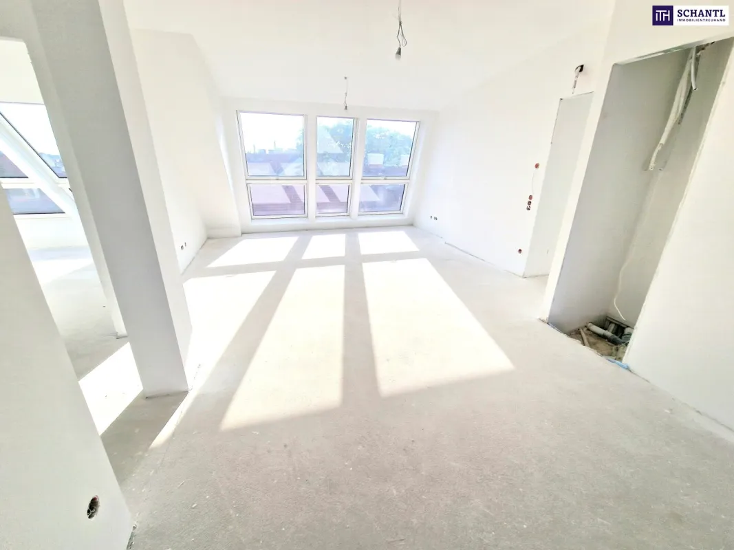 Preisreduktion! Exklusives Familienparadies über den Dächern – Stilvolle 4-Zimmer-Dachgeschosswohnung mit zwei Terrassen + moderner Luftwärmepumpe + Klimaanlage - Bild 1