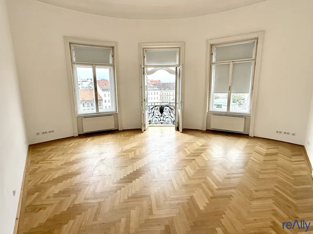 Altbau-Büro direkt am Naschmarkt mit Klopfbalkon - Bild 1