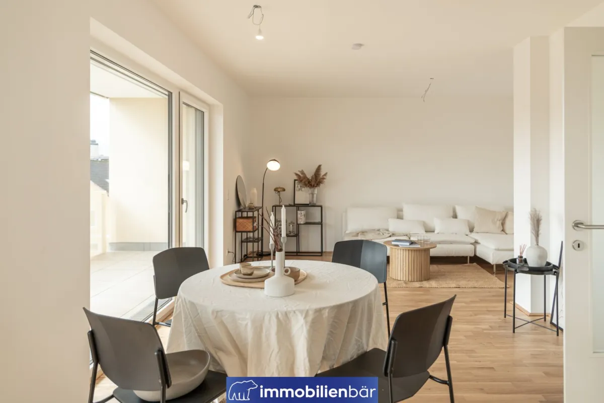 Neubau Anlegerwohnung im Zentrum von Grieskirchen - Top 1 Haus Prechtlerstraße / 2 Zimmerwohnung mit Blick über Grieskirchen - Bild 1