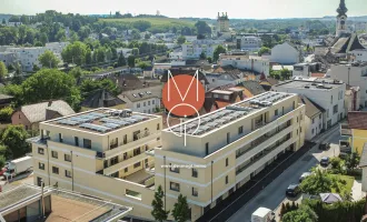 Neubau Anlegerwohnung im Zentrum von Grieskirchen - Top 1 Haus Prechtlerstraße / 2 Zimmerwohnung mit Blick über Grieskirchen