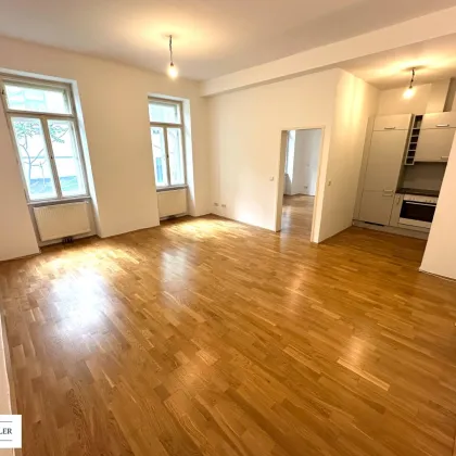 Potentieller Balkon in den begrünten Innenhof - Ruhige 3-Zimmer-Altbauwohnung - in Top-Lage des 3. Bezirks - Bild 2