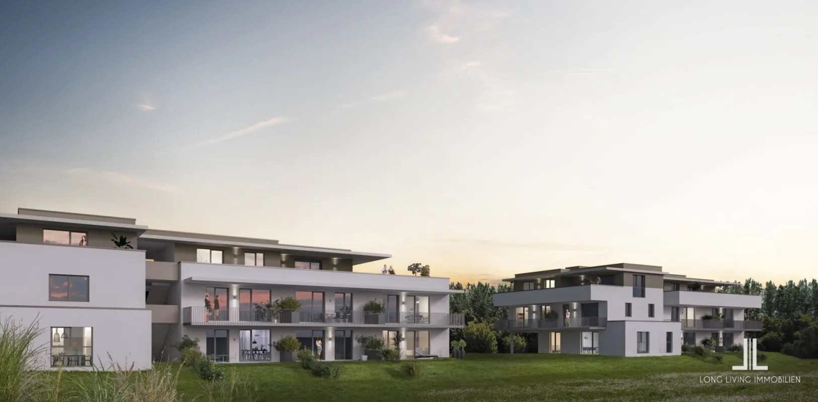 Exklusives Neubauprojekt im grünen Süden von Graz. TOP B03 – Gartenwohnung mit drei Zimmern, durchdachtem Grundriss und über 160 m² Freifläche - Bild 1