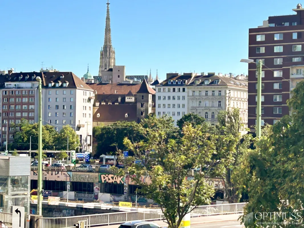 Lichtdurchflutete 2,5 Zimmer Wohnung in Topp Lage mit grosser Loggia und Grünblick auf Donaukanal! - Bild 1
