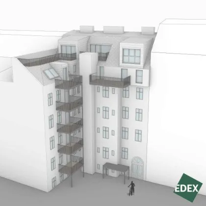 Baubewilligter DG-Ausbau im 7. Bezirk | 4 Wohnungen | Erzielbare gewichtete Fläche ca. 344 m² - Bild 2