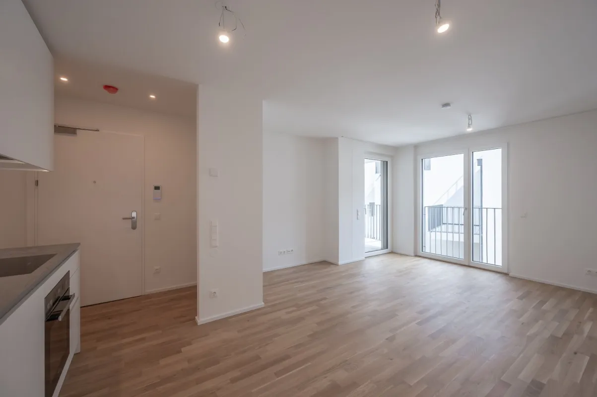 +.+ASG+.+ IV-Qualitatives Wohnen in urbaner Lage: hochwertiger 2-Zimmer ERSTBEZUG mit Balkon! Provisionsfrei! - Bild 1