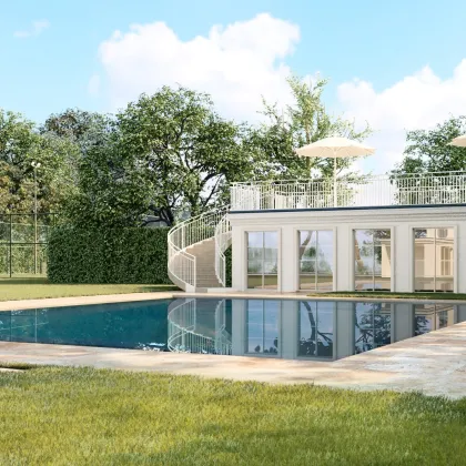 Exklusive STIL-VILLA mit riesigem GARTENAREAL, eingebettet in die malerischen Weinhänge und mit traumhaftem Panoramablick auf das Stift Klosterneuburg - Bild 3