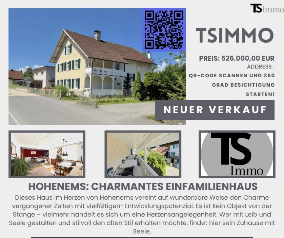 Hohenems: Charmantes Einfamilienhaus mit ca. 160m2 Wohnfläche - Bild 1