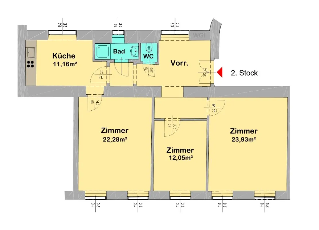 Büro/Kanzlei - Ruhelage mitten in St. Pölten - Bild 1