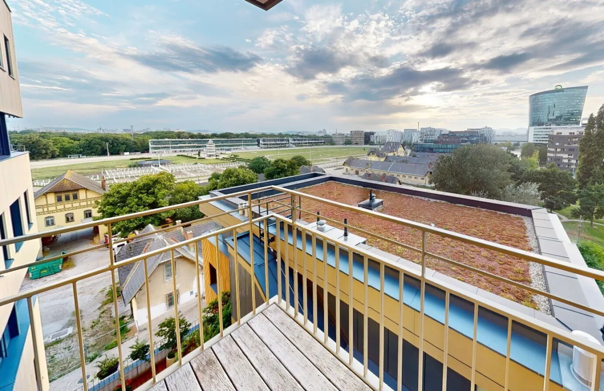 Korso: Neubau mit Terrasse im 7.OG | Traumausblick | Westen (Abendsonne) | 360°-Tour - Bild 1
