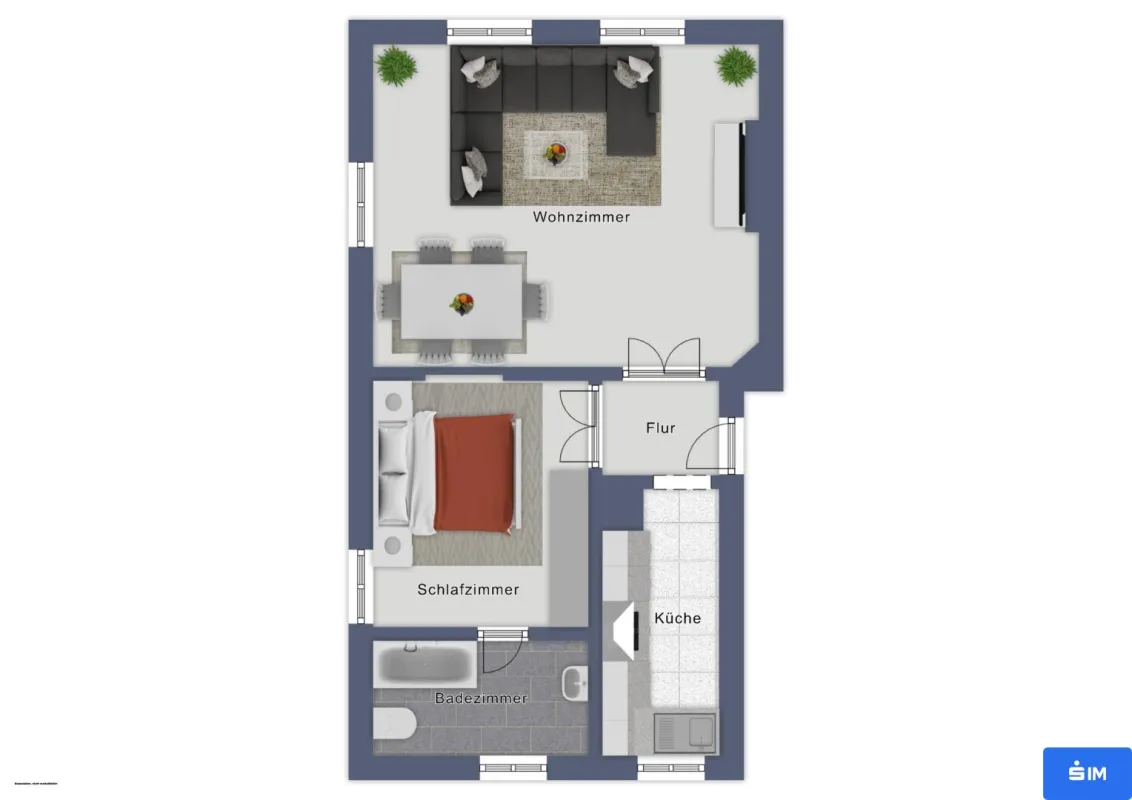 2-Zimmer-Wohnung in Kirchbach - Bild 1