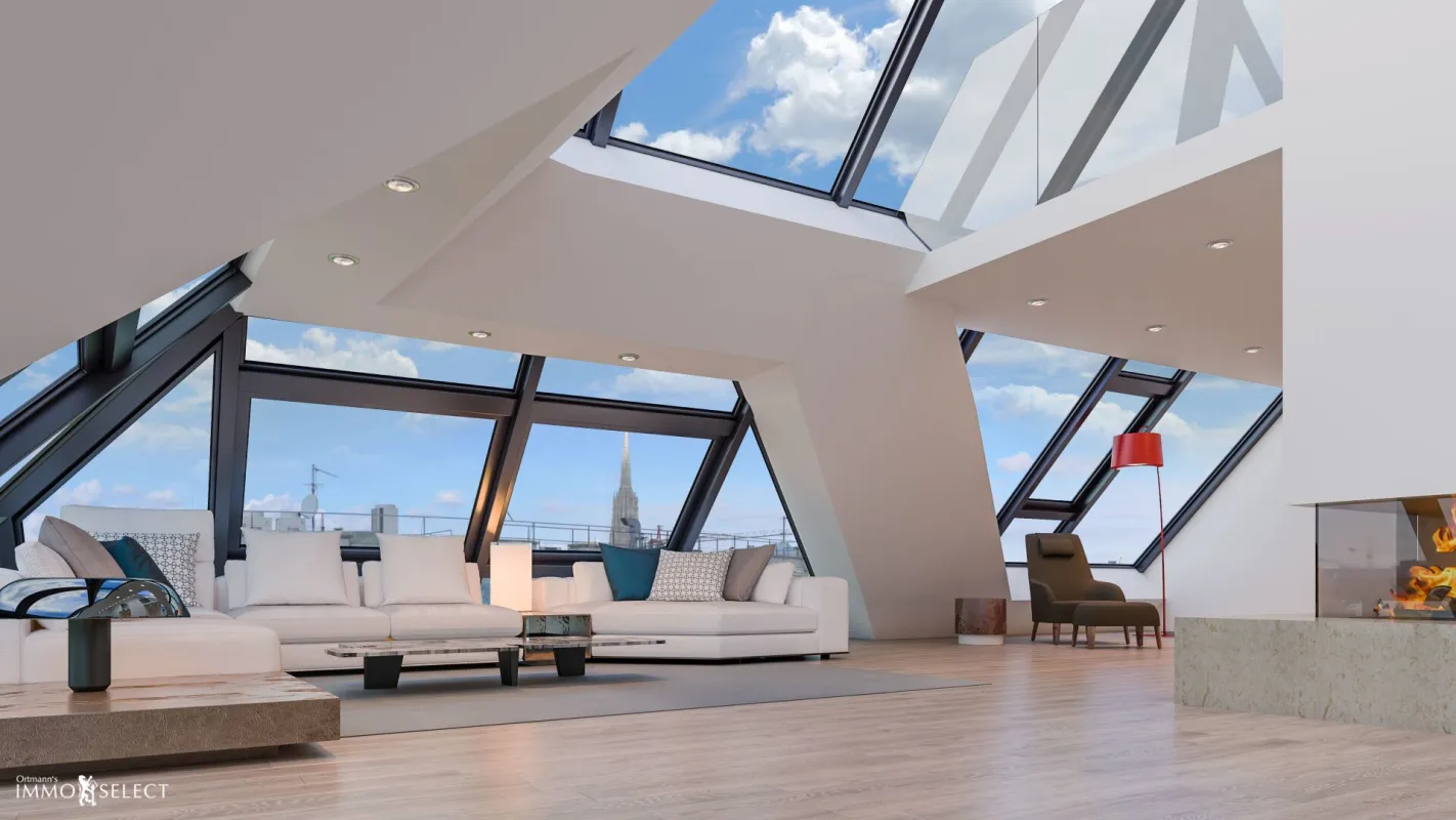Lichtdurchflutetes LUXUS-Penthouse mit POOL und einzigartigen Ausblick im ZENTRUM von WIEN... - Bild 1