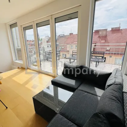 Luxuriöse zweistöckige Wohnung mit atemberaubendem Stadtblick + Balkon und geräumiger Terrasse! 15. Bezirk! U3 - Bild 3