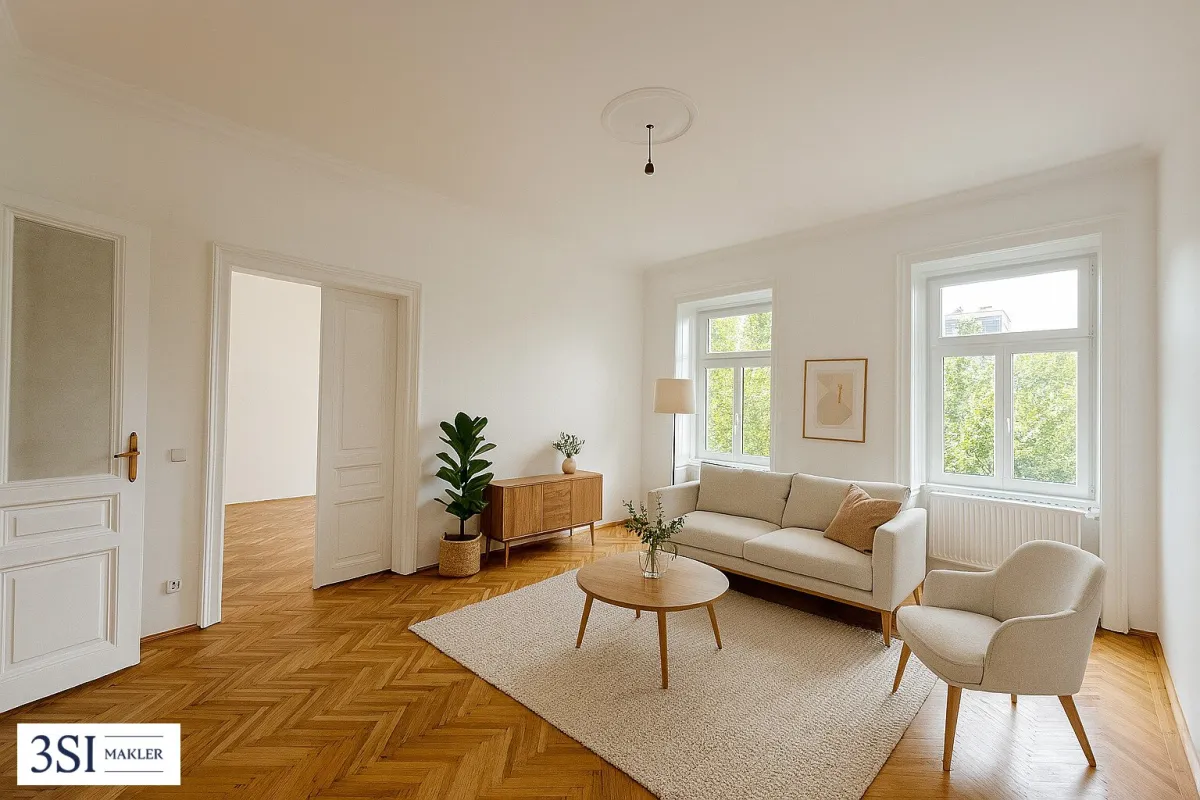 3-Zimmer Altbauklassiker direkt beim Donaukanal - Bild 1