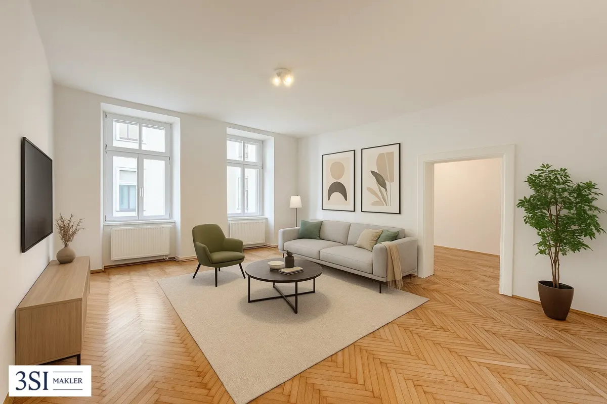 2-Zimmer-Wohnung in ruhiger Innenhoflage am Donaukanal - Bild 1