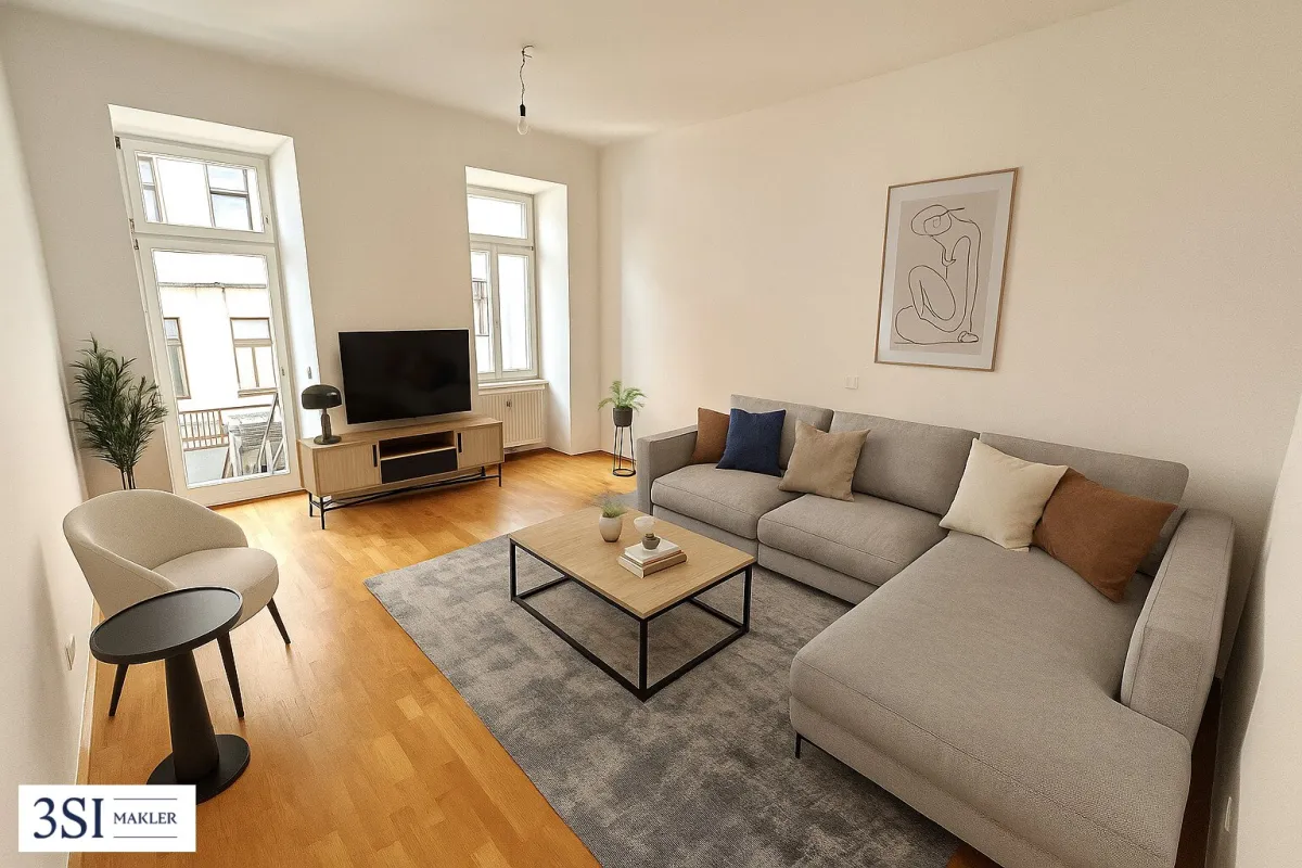 Elegante 2-Zimmer-Wohnung mit Eigengarten - in Top-Lage des 3. Bezirks - Bild 1