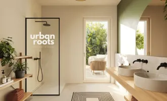 URBAN ROOTS am Kreuzbergl – 4 Zimmer-Eckwohnung mit separatem Elternbereich, smartem Grundriss und Südostterrasse. Beeindruckende Fernsicht.