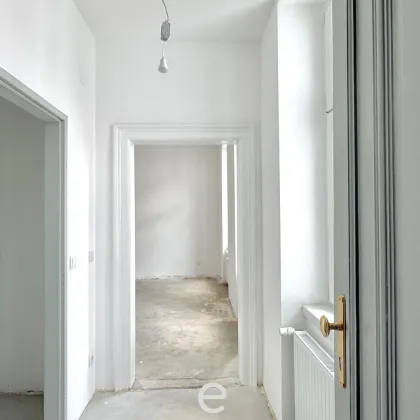 Ruhige Hoflage im Gründerzeithaus – 1-Zimmer-Wohnung belagsfertig I 2. OG, TOP 15 - Bild 3