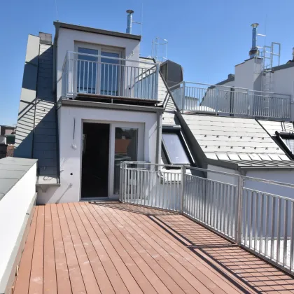 Am Kutschkermarkt  | Außergewöhnliche 4-Zimmer-Dachgeschoßwohnung mit 2 Terrassen - Bild 2