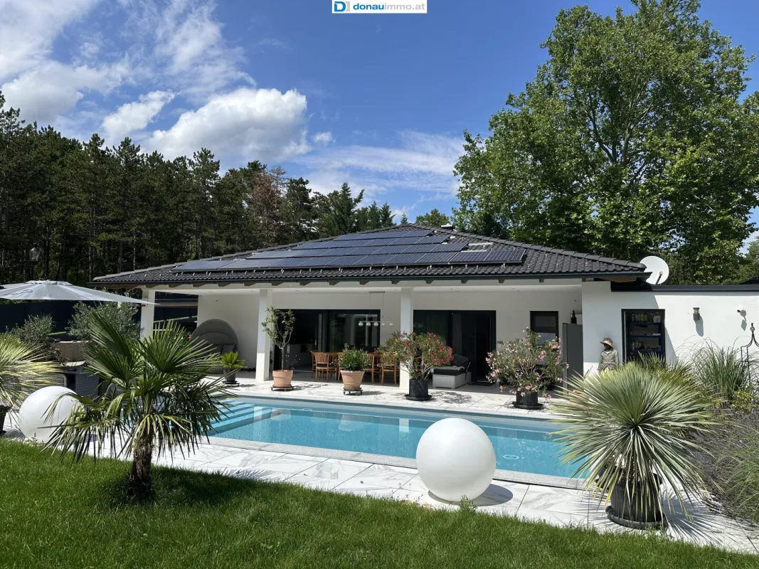 2721 Bad Fischau Topexklusiver Traumbungalow mit Pool, Sauna und Riesengarten in Grünruhelage - Bild 1