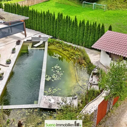 Haus mit GARTEN-PARADIES (Teich) und großer Terrasse für Naturliebhaber - Bild 3