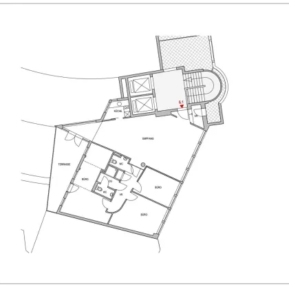 127 m² Bürofläche mit Terrasse im Pharos Haus - Nähe Praterstern - Bild 2