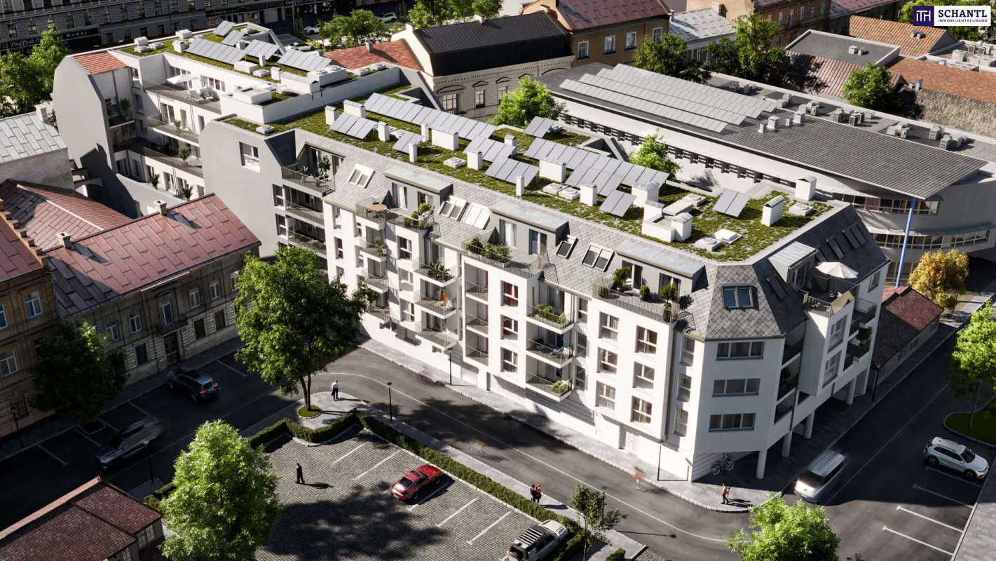 Stark reduziert - Jetzt 6,2% Preisvorteil nutzen! ZUM JUNGBRUNNEN! Pure Lebensfreude!! Familien-Hit mit 2 Terrassen im Dachgeschoss! Beste Infrastruktur + Hochwertige Materialien + Garagenplatz optional! - Bild 1