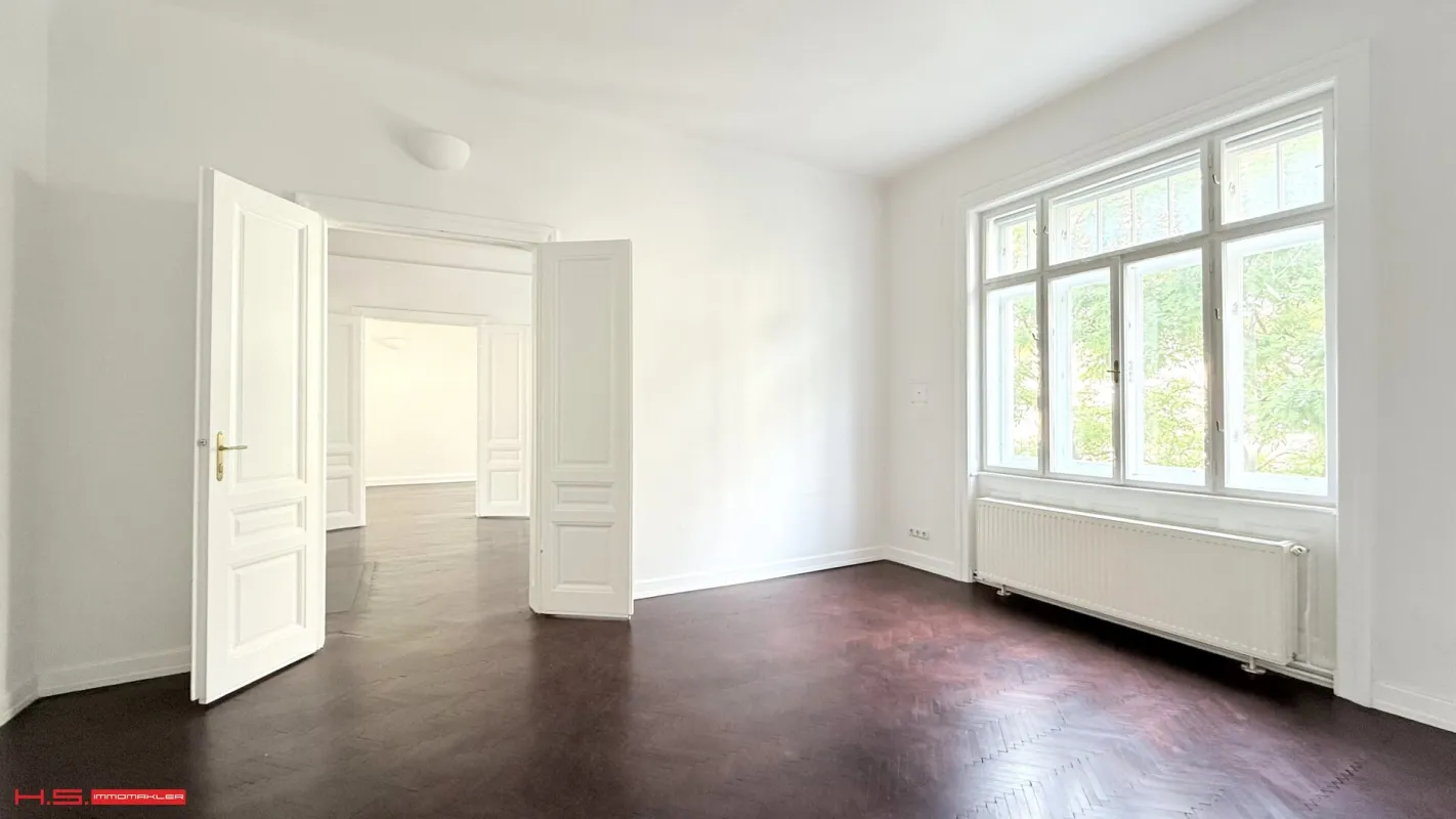 REPRÄSENTATIVES STILUNIKAT IN TOPLAGE - PRACHTVOLLE WOHNUNG - GRÜNBLICK - BESTE MIKROLAGE - HERRLICHER GRUNDRISS - 3. WOHNETAGE - GRÜNDERZEITJUWEL - 5 oder 6 ZIMMER VARIANTEN - Bild 1
