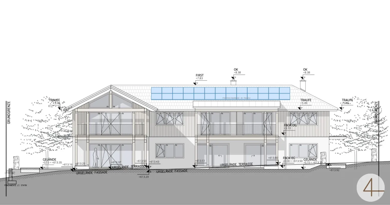 Green House Appartements - Wohnungspaket – direkt am Skilift Nassfeld  grüner Panoramablick - 28 PV-Panele - Stellplätze - Bild 1