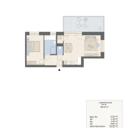 Wohnqualität auf hohem Niveau - Exklusive Neubauwohnung in begehrter Lage mit hochwertiger Ausstattung und großzügigen Außenflächen - Bild 3