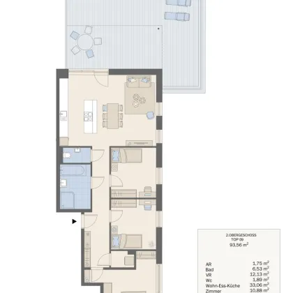 Wohnqualität auf hohem Niveau - Exklusive Neubauwohnung in begehrter Lage mit hochwertiger Ausstattung und großzügigen Außenflächen - Bild 3