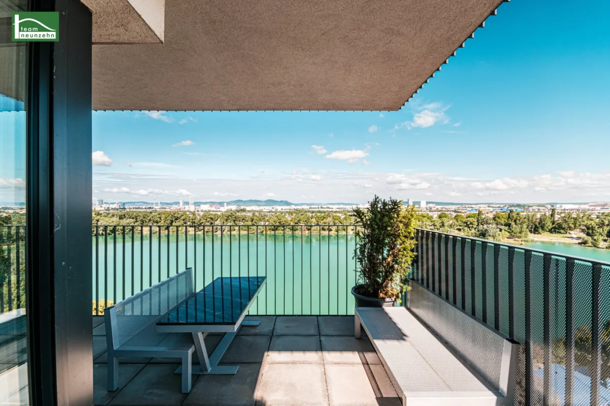 Toplage am Wasser - Jeden Tag Urlaub und Entspannung - direkt beim Hirschstettner Badeteich mit vermutlich der besten Aussicht Wiens! - Bild 1