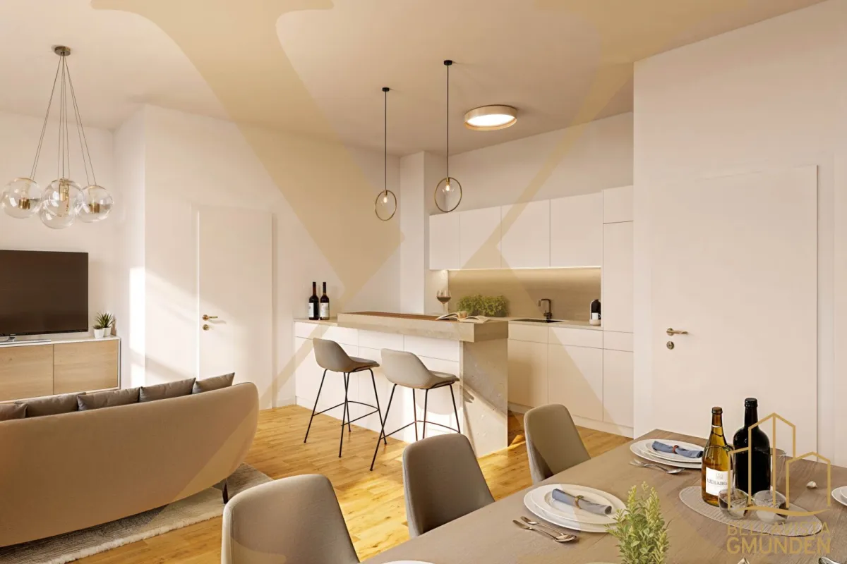 Charmante 2-Zimmer-Wohnung mit Nordostbalkon im wunderschönen Gmunden zu verkaufen! - Bild 1