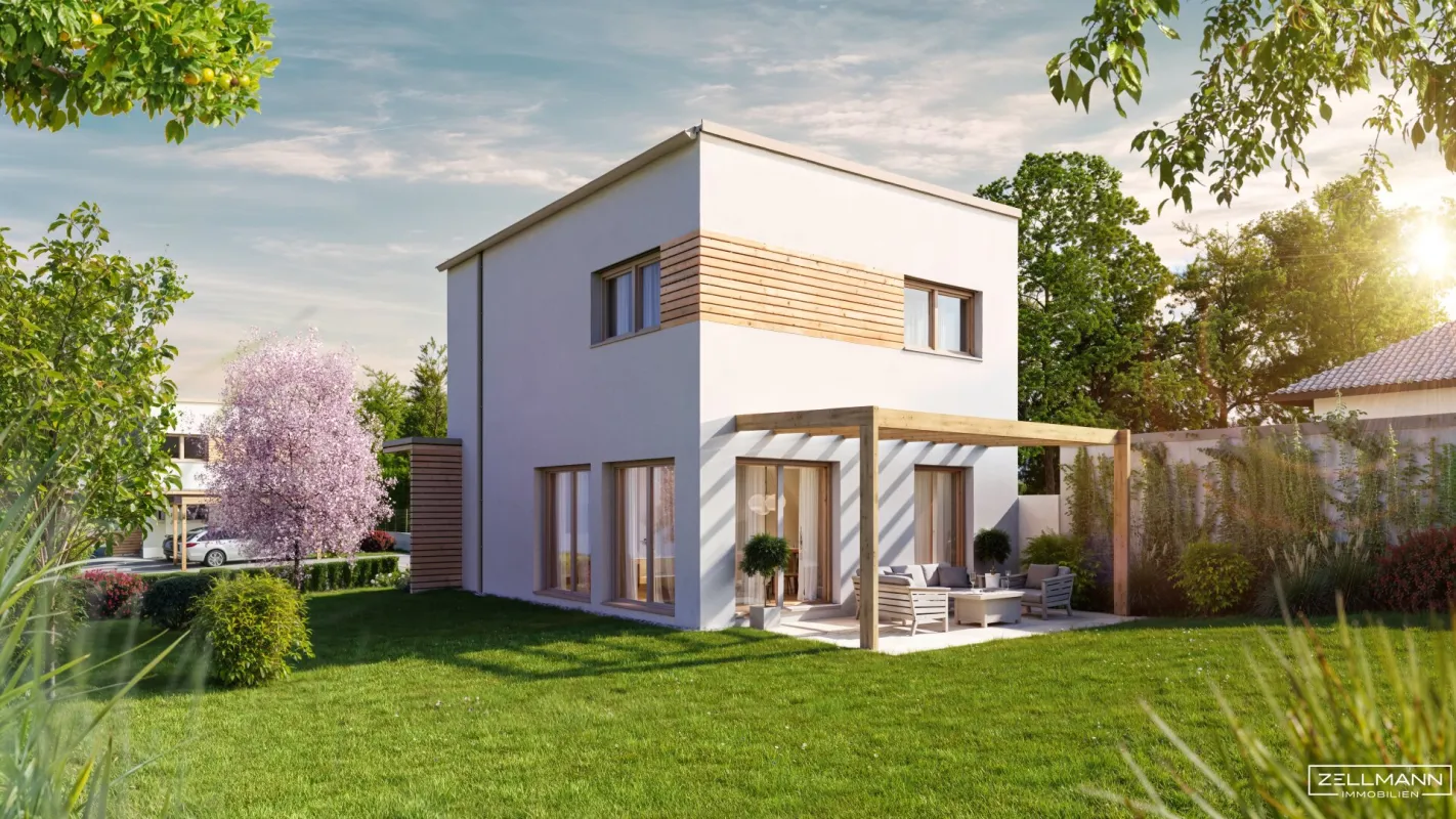 Neues Einfamilienhaus in Steinbrunn: Modernes Wohnen mit Garten und Terrasse!  | ZELLMANN IMMOBILIEN - Bild 1