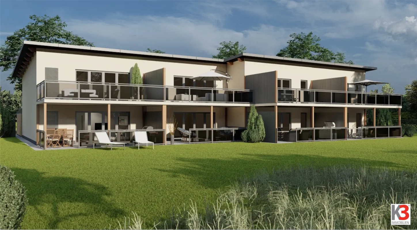 K3 - NEUBAUPROJEKT RESIDENZ ST. MICHAEL a. Zollfeld. WUNDERSCHÖNE 3 ZIMMER-WOHNUNGEN mit Garten oder großer Terrasse. Moderne Wohnanlage am Fuße des Magdalensberges. Ruheoase in Stadtnähe. - Bild 1