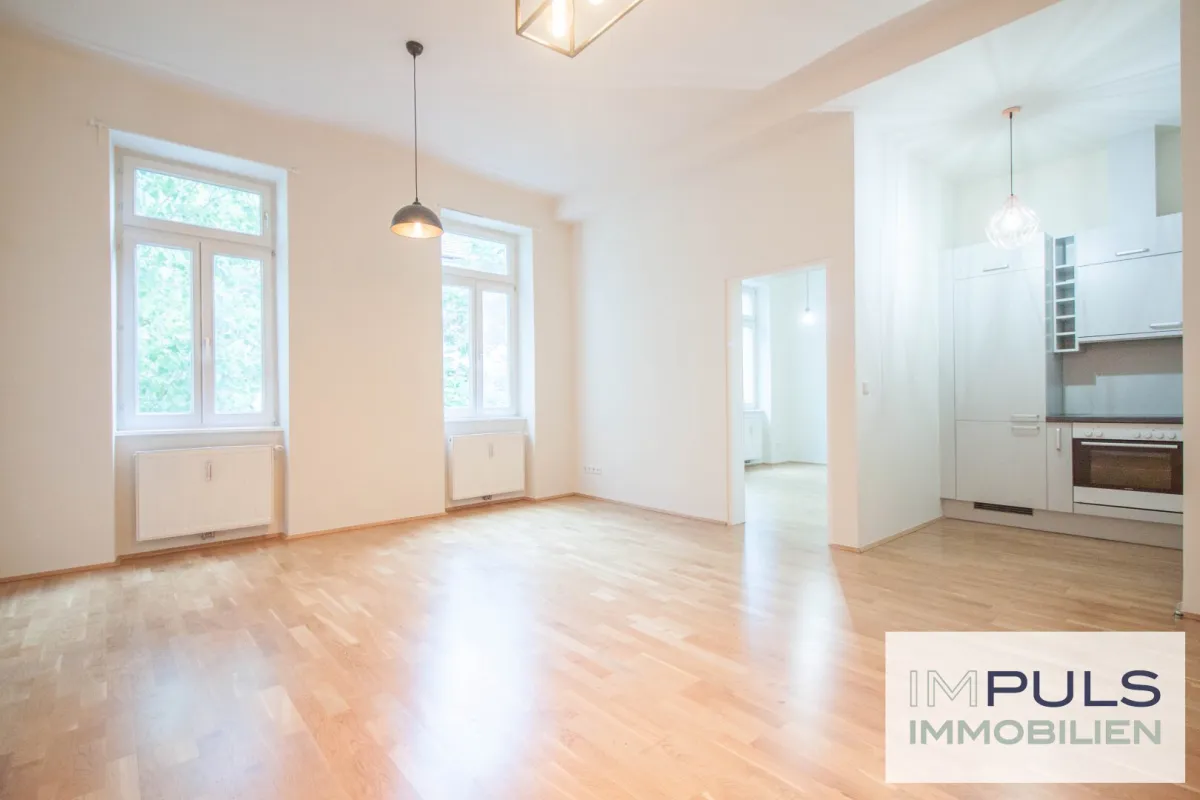 Hofseitige Altbau-Wohnung | Top Lage direkt neben U-Bahn | Balkon-Anbau möglich - Bild 1