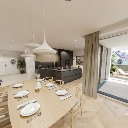 EXKLUSIVE CA. 125 m² GROSSE 3-ZIMMER-RESIDENZ MIT 32 M² PANORAMATERRASSE IM REFUGIUM SONNBERG ZU KAUFEN! – WOHNEN IN PERCHTOLDSDORFS BESTLAGE - Bild 2