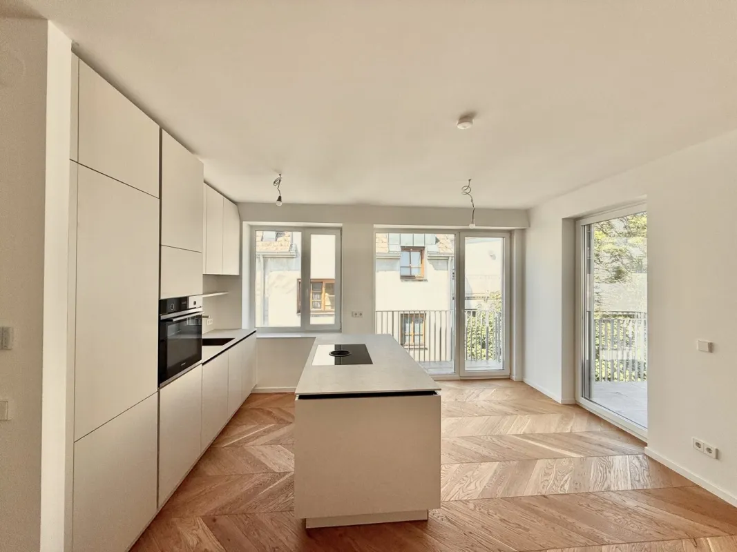 BELGHOFERHAUS 42 - Wunderschöne 3-Zimmer Wohnung in exklusivem Stadthaus inkl. Küche und Klimavorbereitung - Bild 1