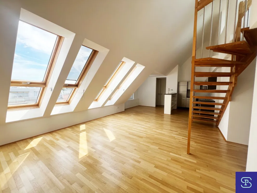 Sanierte 104m² Maisonette-Dachwohnung mit Terrasse und Klima - 1150 Wien - Bild 1