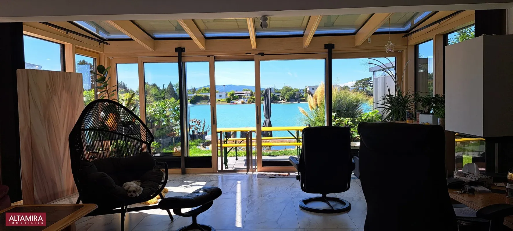 Ankommen um zu bleiben - Modernes Architektenhaus am türkisblauen Dürrsee; Mietgrund - Bild 1