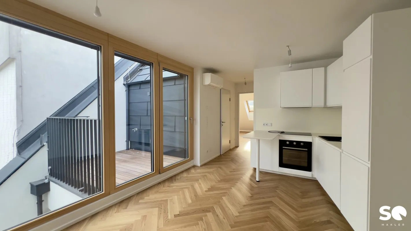 # SQ - EXKLUSIVE DACHGESCHOSSWOHNUNG IN 1030 WIEN - SEIDLGASSE - 2 ZIMMER und TERRASSE - TOP 14 - Bild 1