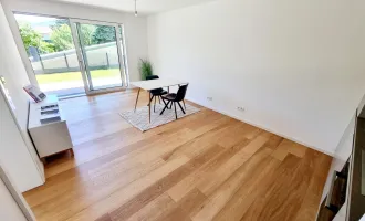 Wenn die Adresse schon zur Auszeit wird. Die ideale Kleinwohnung mit Garten! Kleine Wohnung mit viel Freiraum! Traumhafter Eigengarten und Terrasse + Stylische Einbauküche + Grün wohin das Auge reicht + Luftwärmepumpe!