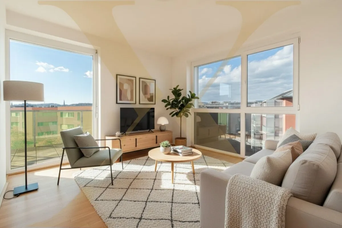 Moderne 2,5-Zimmer-Dachgeschoßwohnung inkl. Westbalkon in Linz nähe UKH zu vermieten! - Bild 1