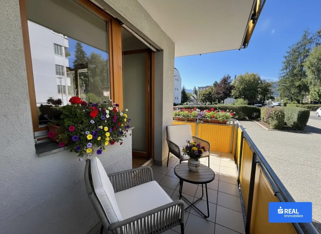 Charmante 2 Zimmer-Wohnung mit Eckbalkon in Villach nähe Infineon! - Bild 1