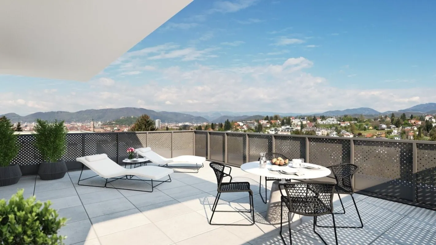 Panorama Pur - Exklusives Wohnen mit Weitblick über die Stadt Graz! - Bild 1