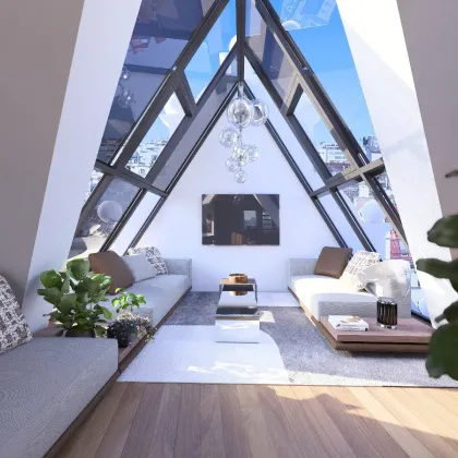 Rarität in Wien: Exklusives Dachgeschoss + Rohdachboden mit Enwicklungspotential + unverbaubarem 360°-Panoramablick über Wien - Bild 2