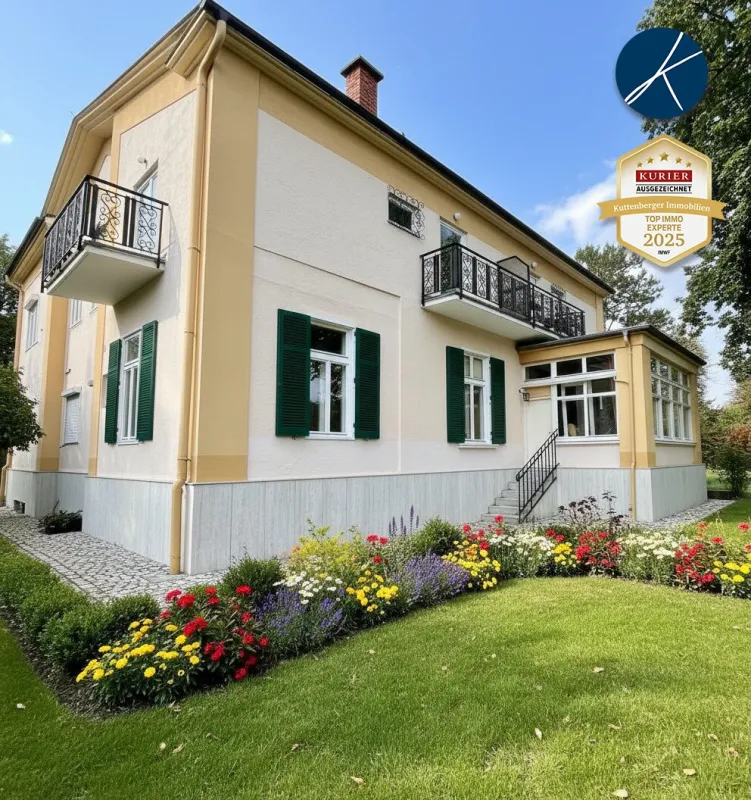 Historisches Herrenhaus im Villenviertel von Baden: ca.450m² WF mit Grundfläche von 1873qm und 17 Zimmern zum Sanieren! (V2 & Schut - Bild 1