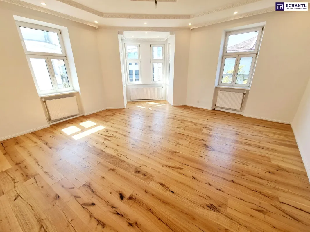 Eckjuwel mit Erker - Sonnendurchflutet und perfekt angebunden! Entzückende Altbauwohnung + Traumhaft schönes Haus + Perfekte Infrastruktur und Anbindung + Neue Einbauküche! Jetzt zugreifen! - Bild 1